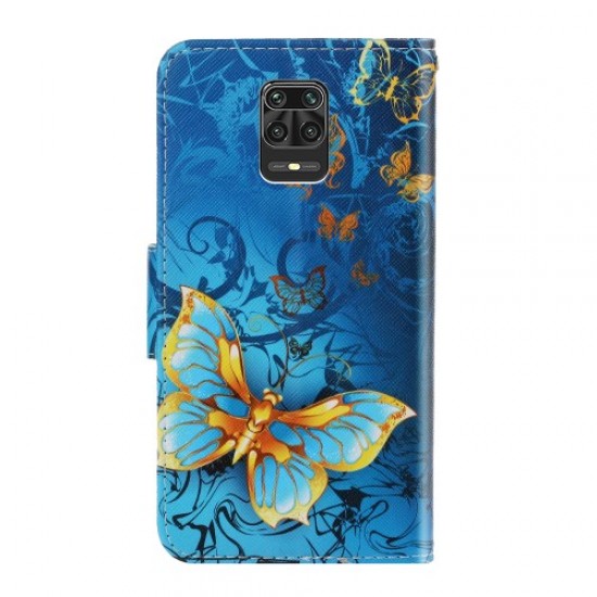 Pattern Printing Stand Leather Wallet Cover for Xiaomi Redmi Note 9 Pro/9 Pro Max/9S - Butterflies XIAOMI Cases Mobile