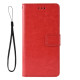 Crazy Horse PU Leather Shell with Wallet Stand for Xiaomi Redmi Note 9/Redmi 10X 4G - Red XIAOMI Cases Mobile