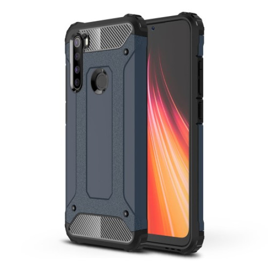 Tough Armor Υβριδική Θήκη Σιλικόνης TPU σε Συνδυαμό με Πλαστικό για Xiaomi Redmi Note 8 - Σκούρο Μπλε XIAOMI Θήκες Κινητών