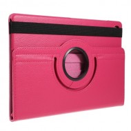 Litchi Texture 360° Swivel Stand Leather Case for Samsung Galaxy Tab S6 Lite - Rose