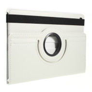 Περιστρεφόμενη Δερμάτινη Θήκη Βιβλίο με Βάση Στήριξης για Samsung Galaxy Tab S6 Lite - Λευκό