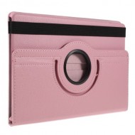 Litchi Texture 360° Swivel Stand Leather Case for Samsung Galaxy Tab S6 Lite - Pink