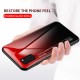 Gradient Color Tempered Glass + PC + TPU Combo Case for Samsung Galaxy A41(Global Version) - Red/Black Samsung Cases Mobile