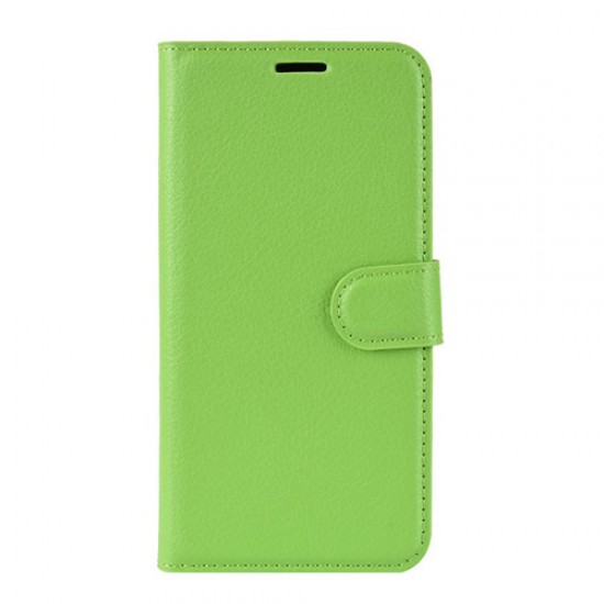 Litchi Skin Leather Wallet Case for Samsung Galaxy A71 - Green Samsung Cases Mobile