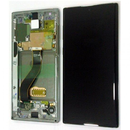 Original Samsung LCD + Digitizer Touch Screen for Samsung Galaxy Note 10 SM-N970F - Silver (GH82-20818) Samsung Parts