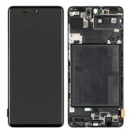 Original Samsung LCD and Digitizer Touch Screen for Samsung Galaxy A71 SM-A715F/DS - Black (GH82-22152A / GH82-22248A)
