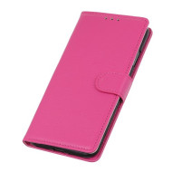 Litchi Skin Wallet Leather Stand Phone Case for Xiaomi Mi 10/Mi 10 Pro - Rose