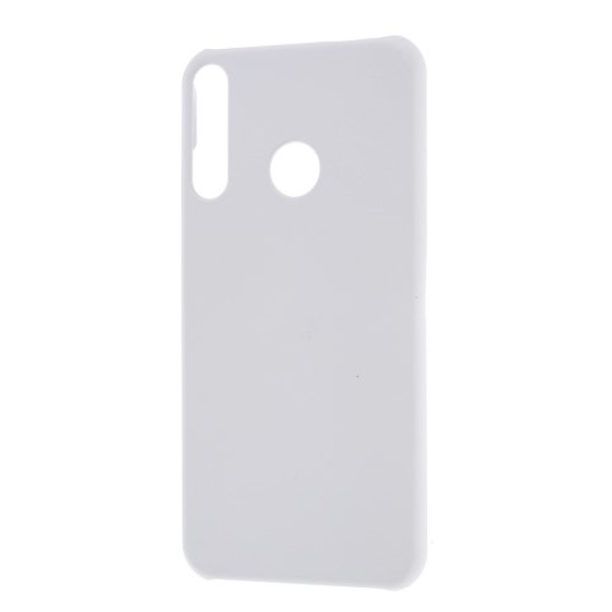 Rubberized Hard PC Cell Phone Cover for Huawei Y7p/P40 lite E - White Huawei Cases Mobile