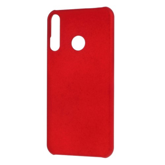 Rubberized Hard PC Cell Phone Cover for Huawei Y7p/P40 lite E - Red Huawei Cases Mobile