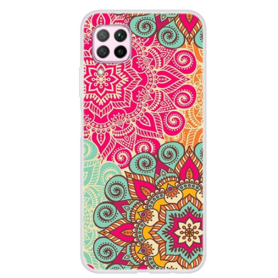 Pattern Printing Soft TPU Back Protection Case for Huawei P40 lite/nova 6 SE/Nova 7i - Mandala Flower Huawei Cases Mobile