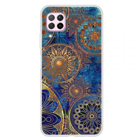 Pattern Printing Soft TPU Back Protection Case for Huawei P40 lite/nova 6 SE/Nova 7i - Unique Flower Huawei Cases Mobile