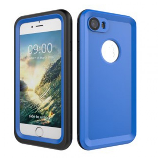 Αδιάβροχη Θήκη για Καταδύσεις μέχρι 3 μέτρα με τα Πλαινά Πλήκτρα Ενεργά για iPhone 8 / 7 - Μπλε Apple Θήκες Κινητών