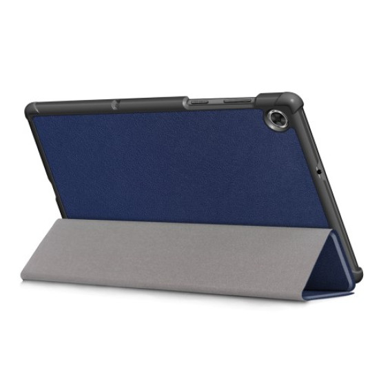 Tri-fold Leather Stand Case for Lenovo Tab M10 FHD Plus X606F - Blue Lenovo Cases Mobile Tablet