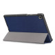 Tri-fold Leather Stand Case for Lenovo Tab M10 FHD Plus X606F - Blue Lenovo Cases Mobile Tablet