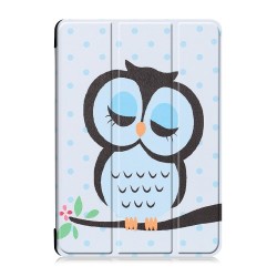 Δερμάτινη Θήκη Βιβλίο Tri-Fold με Βάση Στήριξης για Lenovo Tab M10 1st Gen TB-X605F TB-X505F - Κοιμισμένη Κουκουβάγια