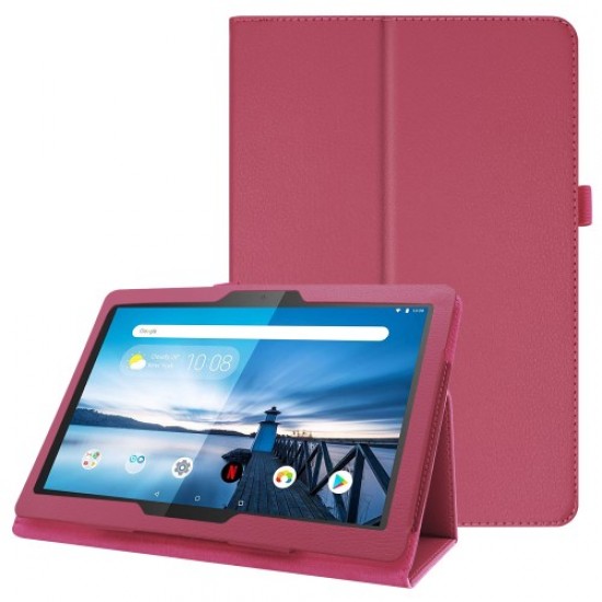 For Lenovo Tab P10 10.1-inch Litchi Texture Leather Stand Protection Case - Rose Lenovo Cases Mobile Tablet