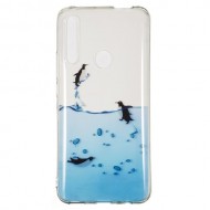 Θήκη Σιλικόνης TPU για Huawei P Smart Z / Y9 Prime 2019 / Honor 9X Global - Θάλασσα και Πιγκουίνοι