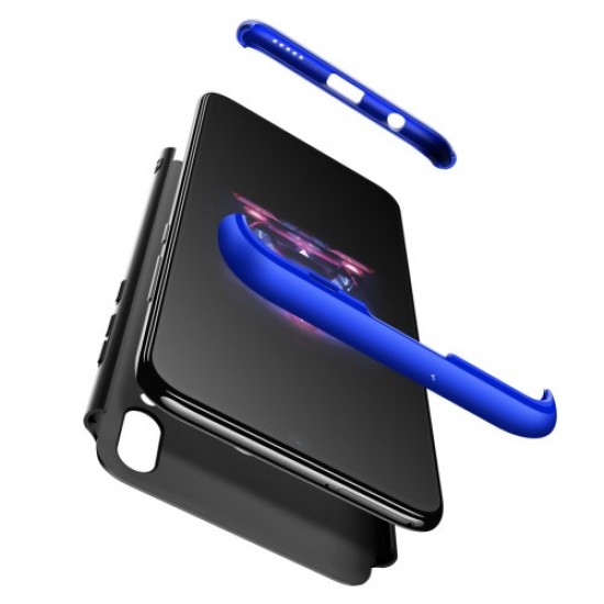 GKK Matte PC Mobile Phone Cover Detachable 3-Piece for Huawei P Smart (2019) - Black / Blue Huawei Cases Mobile