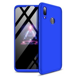 GKK Matte PC Mobile Phone Cover Detachable 3-Piece for Huawei P Smart (2019) - Blue GKK Matte PC Mobile Phone Cover Detachable 3-Piece for Huawei P Smart (2019) - Blue