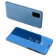 For Samsung Galaxy A71 View Window Vertical Mirror Leather Shell - Baby Blue Samsung Cases Mobile