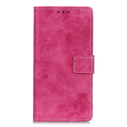Vintage Style Leather Wallet Case for Samsung Galaxy A51 - Rose