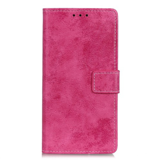 Vintage Style Leather Wallet Case for Samsung Galaxy A51 - Rose Samsung Cases Mobile