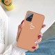 Heart Pattern Matte TPU Phone Case for Samsung Galaxy A51 - Orange Samsung Cases Mobile