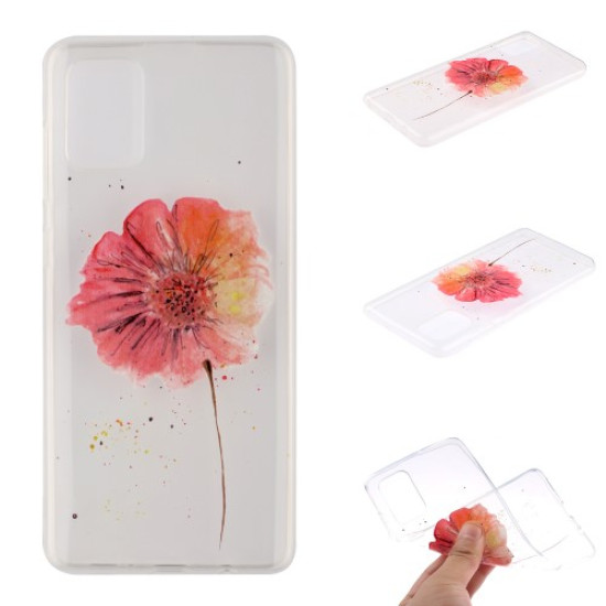 Pattern Printing TPU Back Case for Samsung Galaxy A51 - Beautiful Flower Samsung Cases Mobile