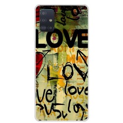 Θήκη Σιλικόνης TPU για Samsung Galaxy A51 - Μοτίβο Love Θήκη Σιλικόνης TPU για Samsung Galaxy A51 - Μοτίβο Love