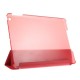 For iPad 9.7-inch (2018)/9.7-inch (2017)/Air 2/Air Tri-fold Stand Folio Leather Cover - Red Apple Cases Tablet
