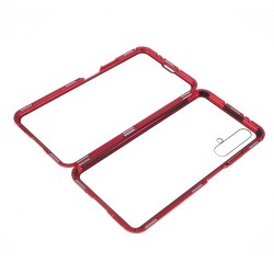 Μεταλλική Μαγνητική Θήκη 360 μοιρών (Detachable Metal Frame) για Huawei Honor 20 / Nova 5T - Κόκκινο