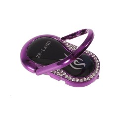 UNIPHA Μεταλλικό Δαχτυλίδι Βάση Στήριξης με Στρας για όλα τα Smartphones - Μωβ UNIPHA Μεταλλικό Δαχτυλίδι Βάση Στήριξης με Στρας για όλα τα Smartphones - Μωβ