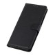 Litchi Skin PU Leather Wallet Case for Xiaomi Redmi Note 9 Pro - Black