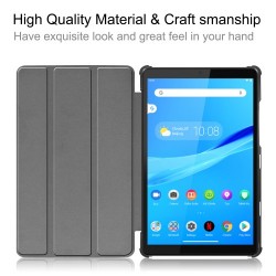 Printing Surface Tri-fold Stand Leather Tablet Case for Lenovo Tab M8 TB-8505X - Angry Face Printing Surface Tri-fold Stand Leather Tablet Case for Lenovo Tab M8 TB-8505X - Angry Face