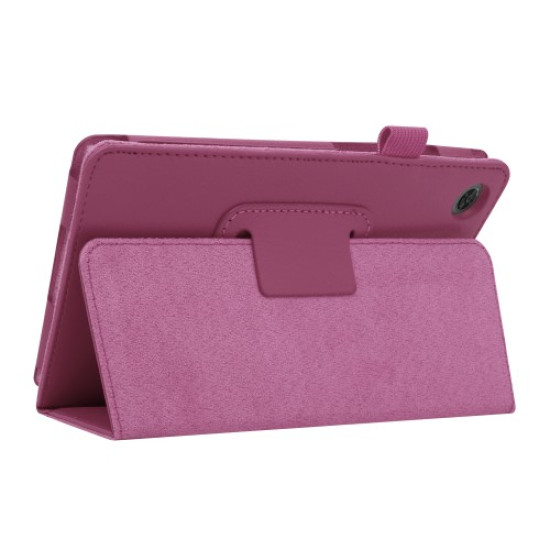 For Lenovo Tab M8/Tab M8 (2nd Gen) Litchi Texture Leather Case Tablet Cover - Purple Lenovo Cases Mobile Tablet