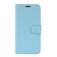 Litchi Surface Leather Wallet Case for Huawei nova 6 SE/nova 7i/P40 Lite - Blue