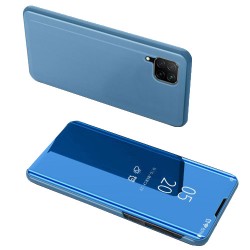 Θήκη Βιβλίο View Window (Όψη Καθρέφτη) με Βάση Στήριξης για Huawei P40 lite / nova 7i / nova 6 SE - Μπλε