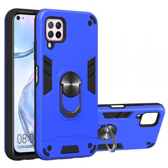 Rotatable Kickstand Detachable 2-in-1 Plastic + TPU Hybrid Back Case for Huawei Nova 6 SE/7i/P40 Lite - Baby Blue Huawei Cases Mobile