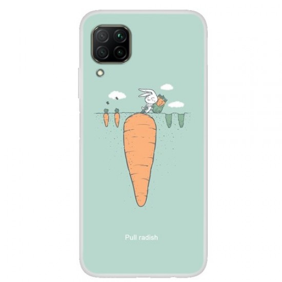 Pattern Printing TPU Phone Back Case for Huawei nova 6 SE/Nova 7i/P40 lite - Carrot Huawei Cases Mobile