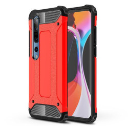 Tough Armor Υβριδική Θήκη Σιλικόνης TPU σε Συνδυαμό με Πλαστικό για Xiaomi Mi 10 / Mi 10 Pro - Κόκκινο