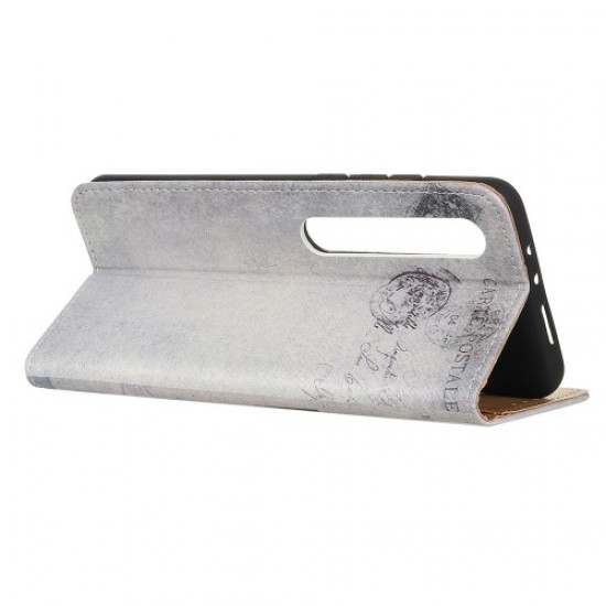 Δερμάτινη Θήκη Πορτοφόλι με Βάση Στήριξης για Xiaomi Mi 10 / Mi 10 Pro - Γατούλα που Κρατάει Καρδιά XIAOMI Θήκες Κινητών