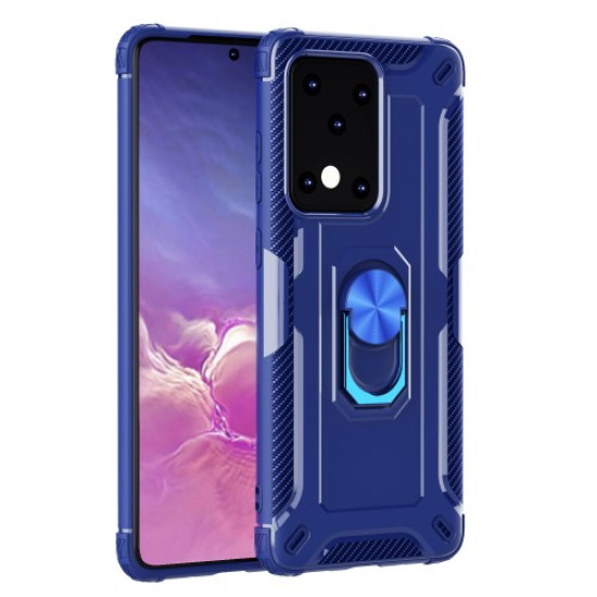 Armor Guard Kickstand TPU Phone Casing for Samsung Galaxy S20 Plus - Blue Samsung Cases Mobile