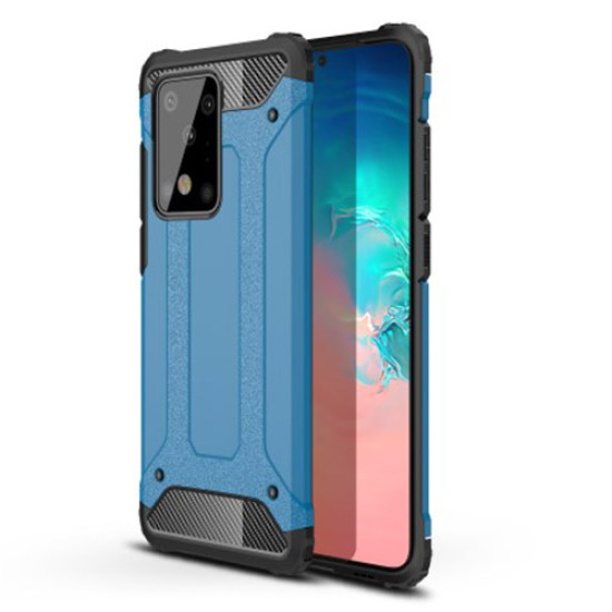 Tough Armor Υβριδική Θήκη Σιλικόνης TPU σε Συνδυαμό με Πλαστικό για Samsung Galaxy S20 Ultra - Μπλε Samsung Θήκες Κινητών