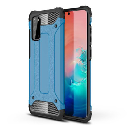 Tough Armor Υβριδική Θήκη Σιλικόνης TPU σε Συνδυαμό με Πλαστικό για Samsung Galaxy S20 - Μπλε Samsung Θήκες Κινητών