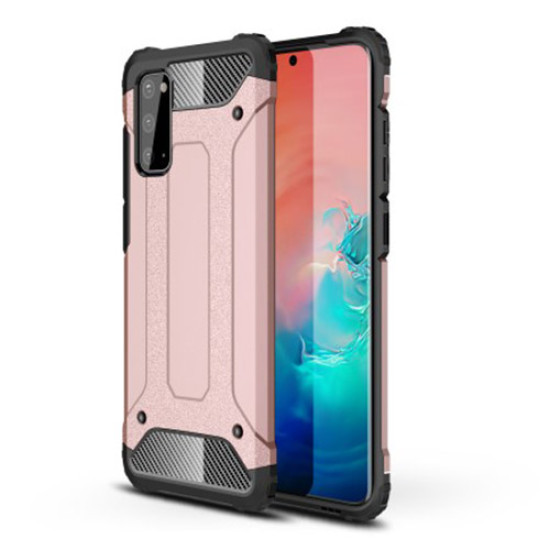 Armor Guard Plastic + TPU Hybrid Case for Samsung Galaxy S20 - Rose Gold Samsung Cases Mobile