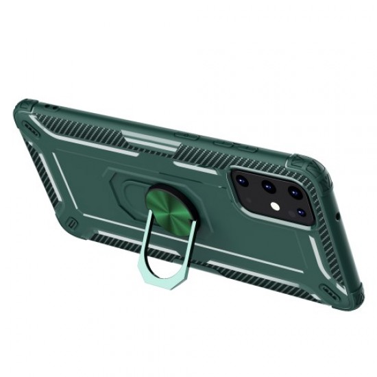 Armor Guard Kickstand TPU Phone Cover for Samsung Galaxy S20 - Green Samsung Cases Mobile