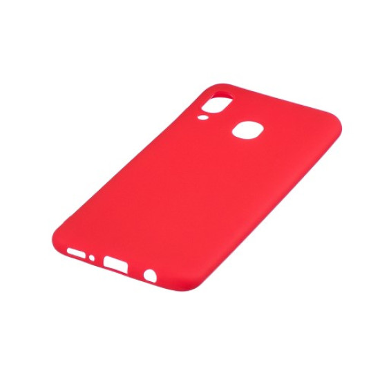 Candy Color Soft TPU Phone Case for Samsung Galaxy M20 - Red Samsung Cases Mobile