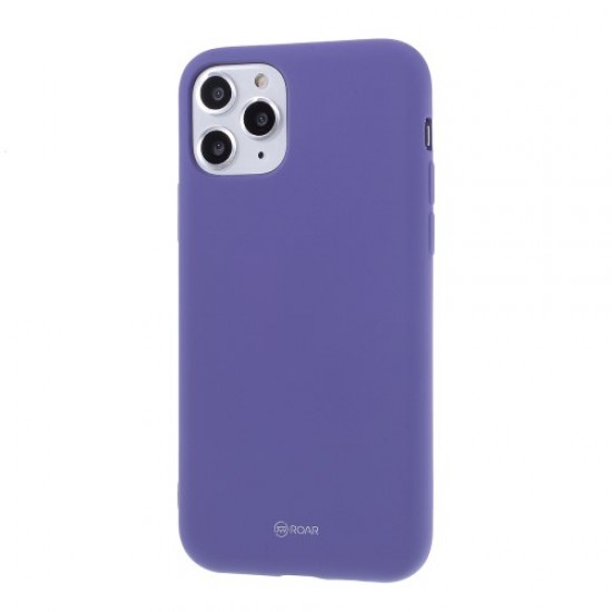 ROAR All Day Jelly Series Matte Skin TPU Phone Case for iPhone 11 Pro 5.8-inch - Purple Apple Cases Mobile