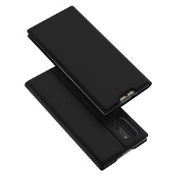 DUX DUCIS Skin Pro Series Stand Card Holder Leather Casing for Samsung Galaxy Note 10 Plus - Black