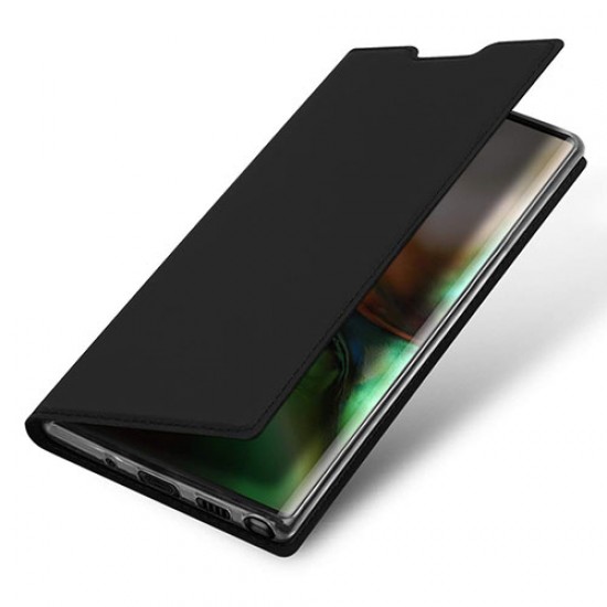 DUX DUCIS Skin Pro Series Stand Card Holder Leather Casing for Samsung Galaxy Note 10 Plus - Black Samsung Cases Mobile